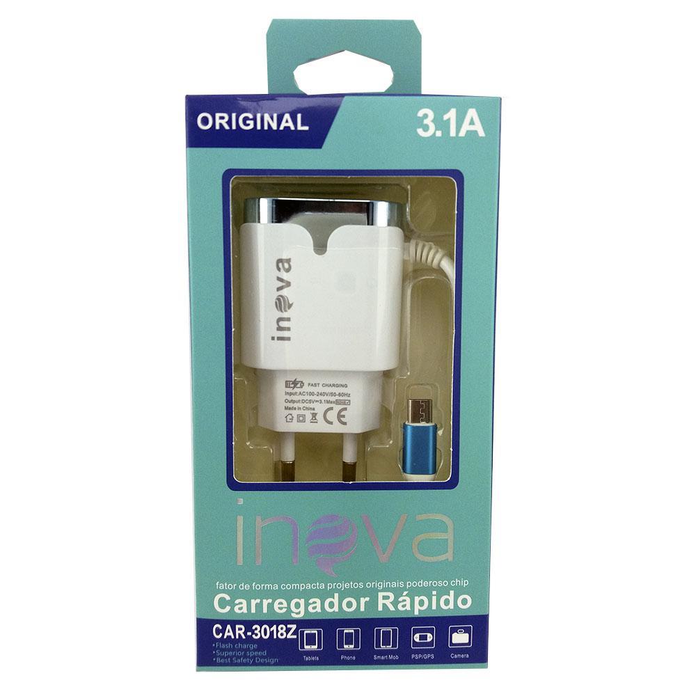 Carregador Rápido Inova 3.1A 