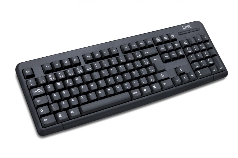 Teclado Padrão Slim Preto Pisc – USB 